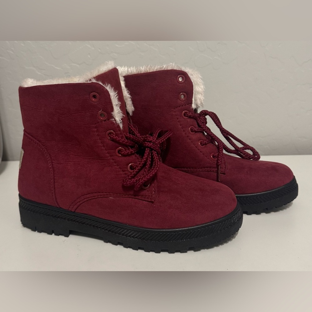 SQL Harence women’s cranberry Winter Boots